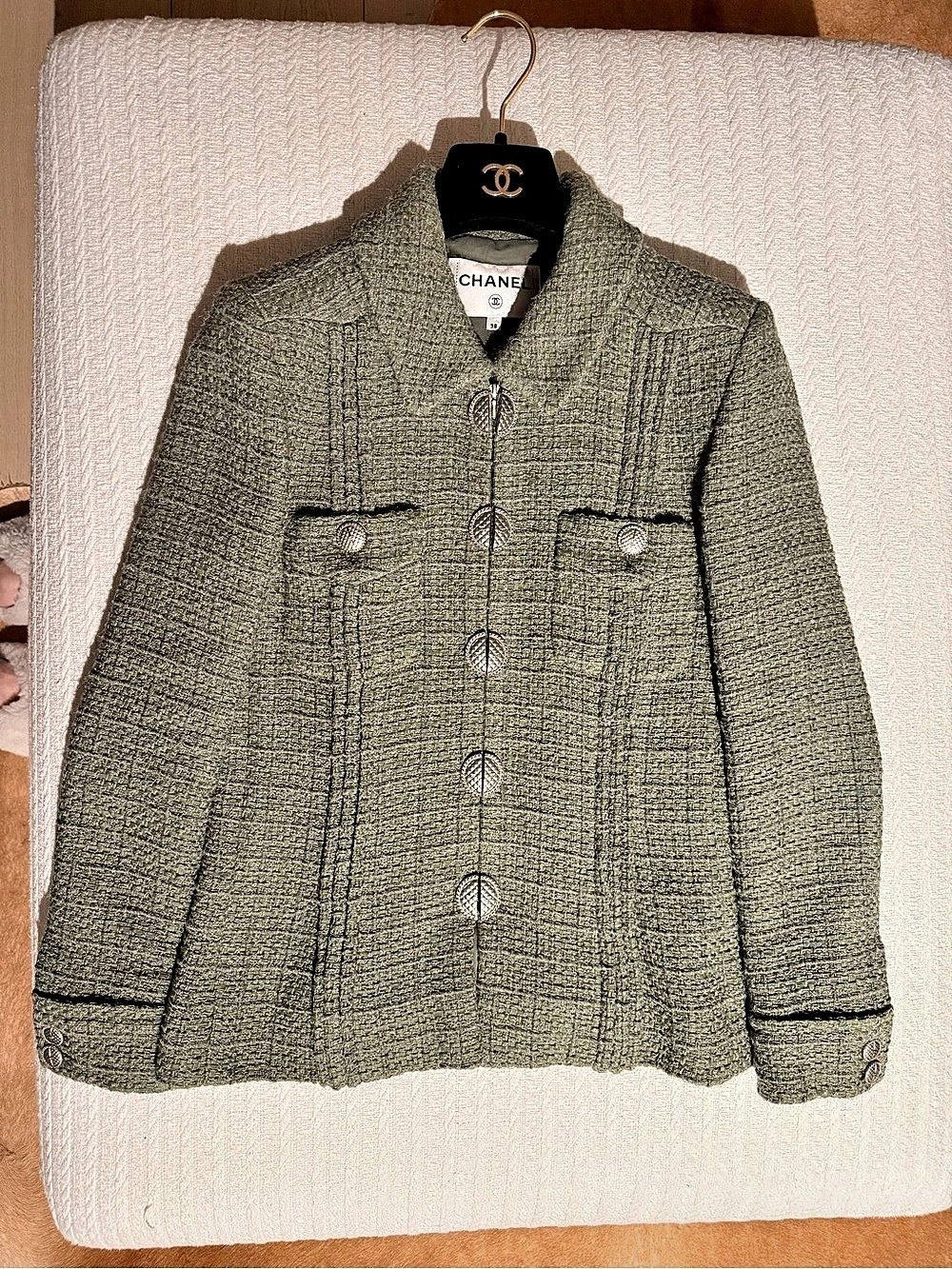 Chanel Resort/Cruise 2017 Havana Jacket Green Size 38